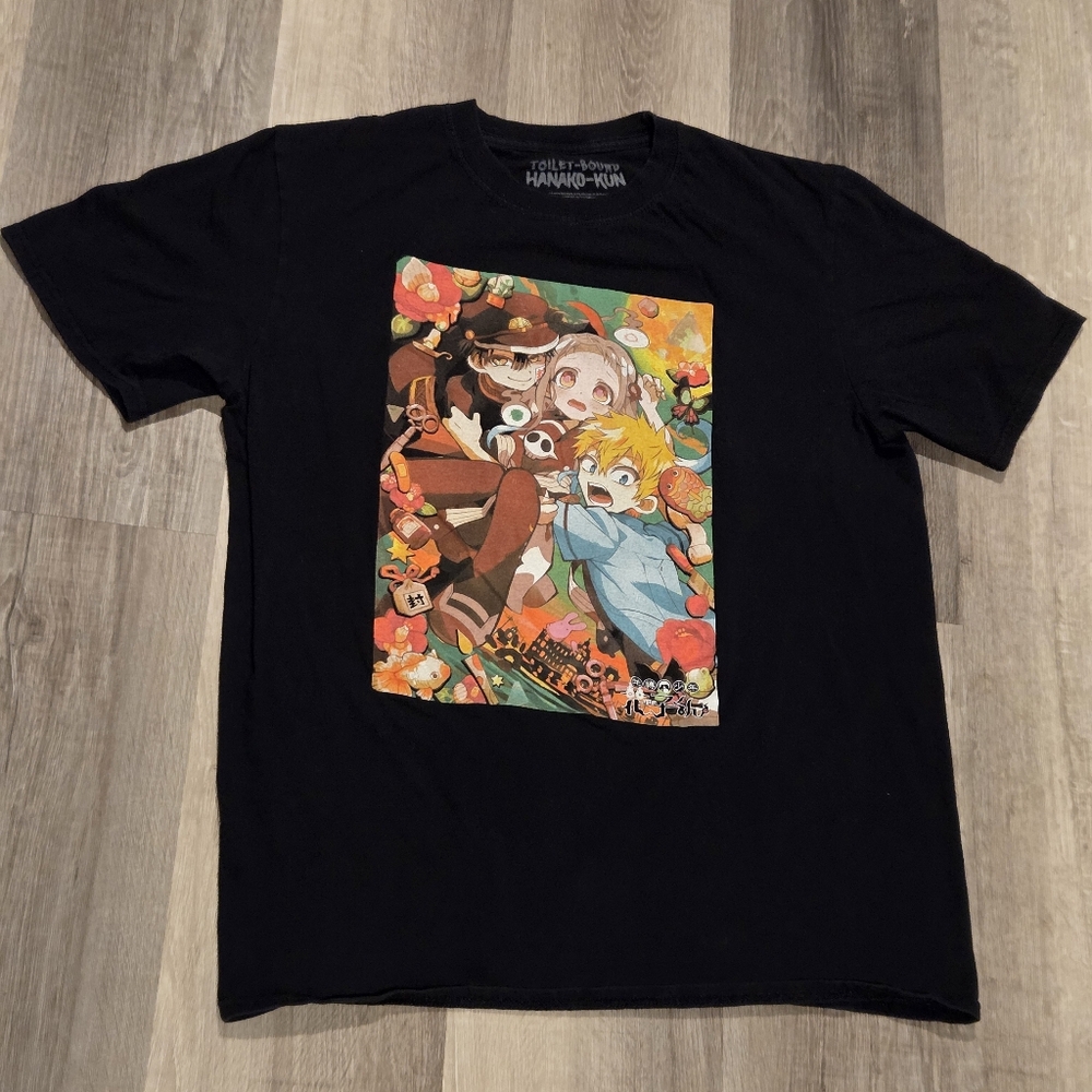 Toilet Bound Hanako Kun T Shirt Adult Large L Short Sleeve Black Graphic Print